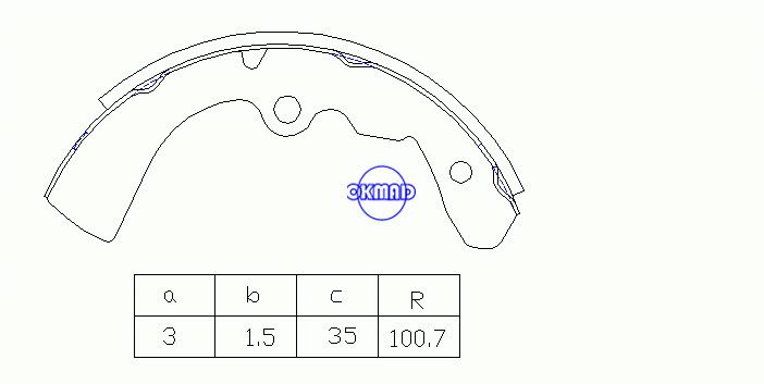 SUNNY Saloon (140Y, 150Y) 1.2 Drum Brake shoes FMSI:8106-S410 OEM:D1060-G0300 K1121, OK-BS520